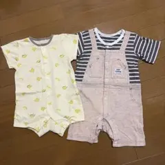 （70サイズ）半袖ショートオール2点セット