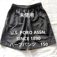 U.S. POLO ASSN. 黒ショートパンツ 150