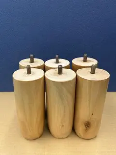 木製ベッド脚 6本セット