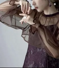 【美品】etoll. エトル　3wayシフォンボレロ&レースキャミドレス　結婚式