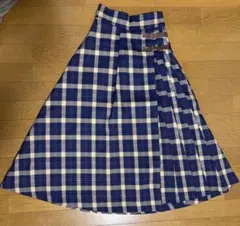 チェック柄プリーツスカート