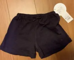 ￼キュロットパンツ コットン100% ￼ 女の子用 95cm ネイビー リボン