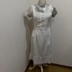 昭和　レトロ　レース　フリル　エプロン