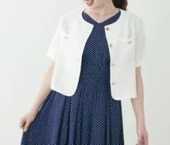 natural couture canami 金釦ツイードジャケット風TOPS