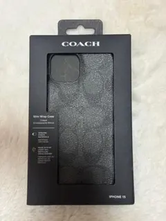 COACH iPhone 15 ケース ブラック