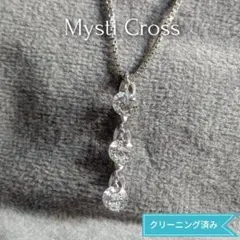Mysti cross SV925 シルバー ネックレス キュービックジルコニア