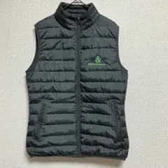 ダウンベスト ダークグレー XS 軽量 ダウン90% 収納袋付