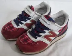 ☆New Balance☆ニューバランス☆キッズ☆スニーカー☆チェック柄☆17☆
