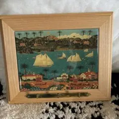 チャールズワイソッキー　フック付き壁掛け絵画 アメリカで購入　アメリカ絵画