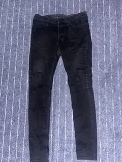 ksubi スビ スキニーデニム ブラック 32インチ KSUBI スビ ストレッチ ブラックデニムパンツ スキニー 加工