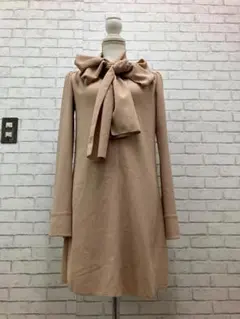 （K11287）シーバイクロエ　ボウタイ　ワンピース　ミニ　ドレス　リボン　34