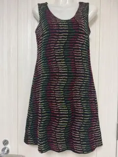 Sybilla ウール100% ノースリーブひざ丈ワンピース チュニック