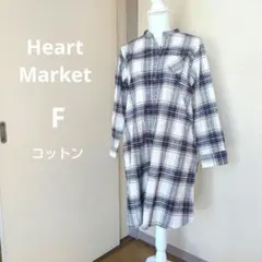 チェック柄シャツワンピース 長袖 ポケット付きのサムネイル