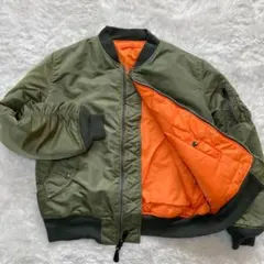 アルファ インダストリーズ MA-1 フライトジャケット L カーキ