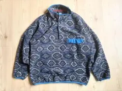 Patagonia シンチラ スナップT ヤナバ L 総柄 フリースジャケット