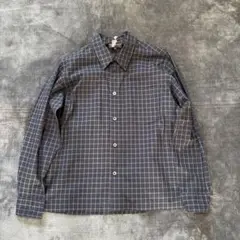 極美品！マーガレットハウエル ボックス　長袖シャツ/S/コットン/チェック/