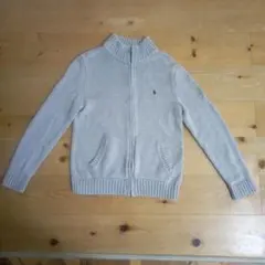 Polo Ralph Lauren グレー ジップアップニット 140