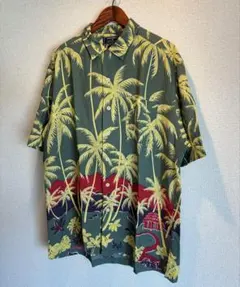 美品 POLO RALPH LAUREN カジノポーカー柄 アロハシャツ 緑 - メルカリ