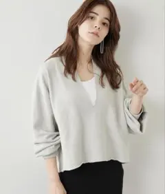 2025購入　定番　ウィムガゼット　スウェットVネックプルオーバー2