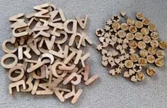 ☆英字ブロック☆ハンドメイド☆パーツ☆木製☆ネームプレート☆