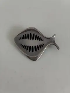 希少　美品ジョージジェンセン　ブローチ　ヘニングコッペル　343　魚　SV925 Henning Koppel/ GEORG JENSEN/ Brooch #343 - organ-online.com