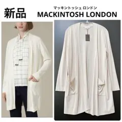 新品【マッキントッシュ ロンドン】カーディガン　ベージュ　ロング　ポケットのサムネイル