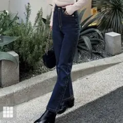 GRL デニムストレートパンツ インディゴ S