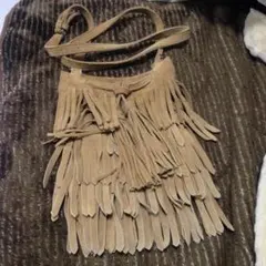 ザラ フリンジ スエードバッグ