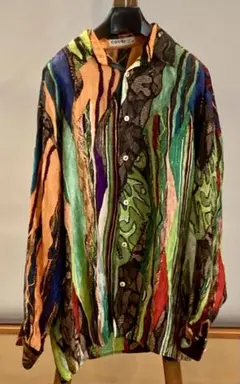 入手困難]90s COOGI シルクシャツLサイズ イタリア製 クージー 美品