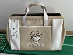 malbon キャディバッグ ベージュ/ホワイト