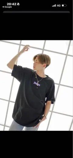 ビッグサイズ　コムドット birdog Tシャツ XL メンズ 白のサムネイル