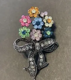 ピン　ブロッチ　花　未使用品