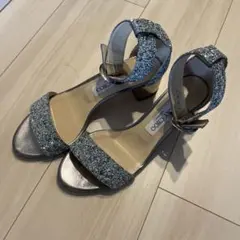 jimmy choo サイズ37 シルバーサンダル