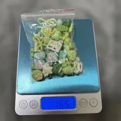 カラー合金ビーズ 緑系合金ビーズセット 約165.7g