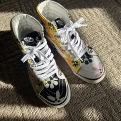 最終値下げ　美品　Vans バンズ 花柄 ハイカットスニーカー