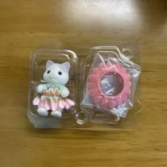 シルバニアファミリー赤ちゃん妖精の森のなかまたち　ラテネコの赤ちゃん