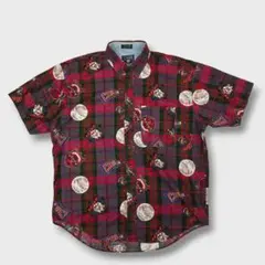 【は】00s フルーツ CHAPS ラルフローレン 総柄 半袖シャツのサムネイル