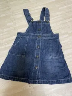 デニム ジャンパースカート サロペット　ブリーズ　デニム　ワンピース　100㎝