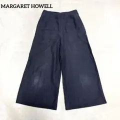 マーガレットハウエル パンツ ワイド クロップド ガウチョ リネン100%のサムネイル