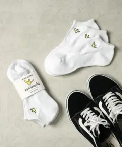 Mark Gonzales 3足セット アンクルソックス ホワイトのサムネイル