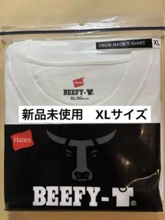 【ヘインズ】ビーフィーTシャツ BEEFY XLサイズ ホワイト 半袖 男女兼用