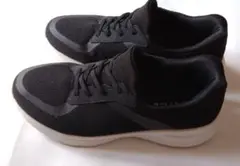 ブラック スニーカー スパットシューズ 25cm