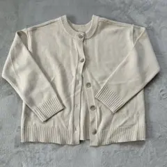 美品 GU ニットカーディガン アイボリー ベージュ Ｍ　シンプル