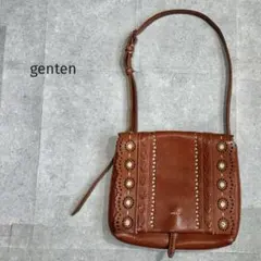 genten ゲンテン フラワーカットワーク レディース ショルダーバッグ