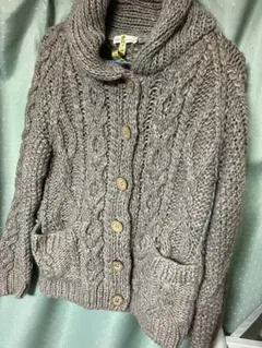 earth music&ecology ケーブル編みカーディガン Mサイズ