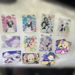 Re:ゼロから始める異世界生活　リゼロ　まとめ売り　カード　ラバーストラップ