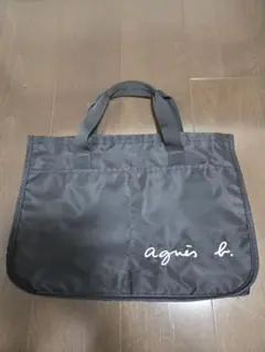 アニエスベー　トートバッグ　レッスンバッグ　黒