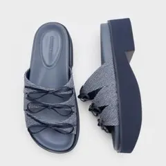 CHARLES&KEITH リボン サンダル ネイビーのサムネイル