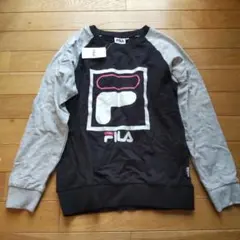 FILA トレーナー 黒 グレー 150