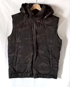 バーニーズ ニューヨーク 迷彩柄 リバーシブル ダウンベスト クリーニング済